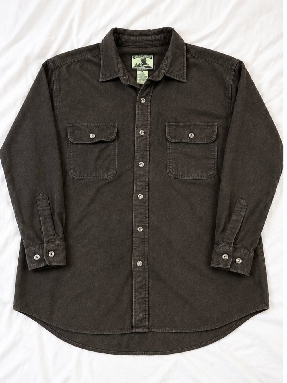 Field & Stream Brown Flannel Button Down Shirt Jacket XL